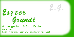 eszter grundl business card