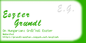 eszter grundl business card